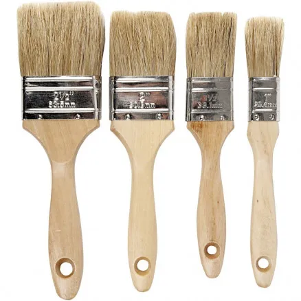 Kulissepensel, L: 19,5-21 cm, B: 25-63 mm, flad, 4 stk./ 4 pk.